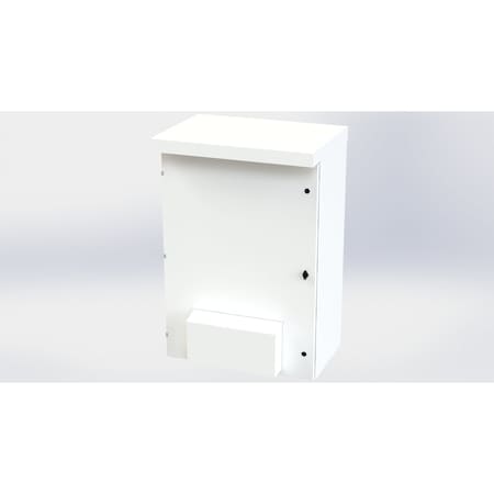 Saginaw Control & Engineering 1/4 Turn Latch with Padlock Wing Knob Electrical Enclosures, 53 in H, 20 in D, 36 in W, NEMA 3R SCE-53VR3620